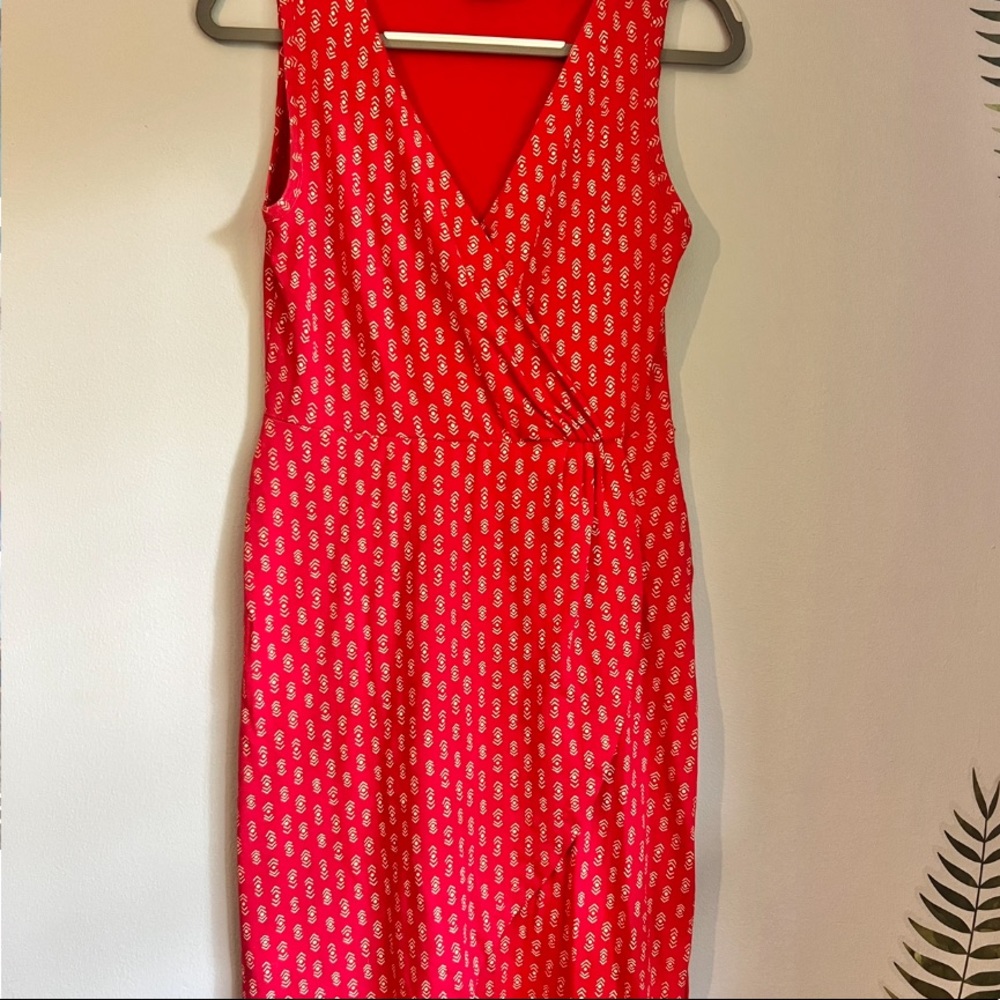 Mata Traders organic cotton rouched V neck dress